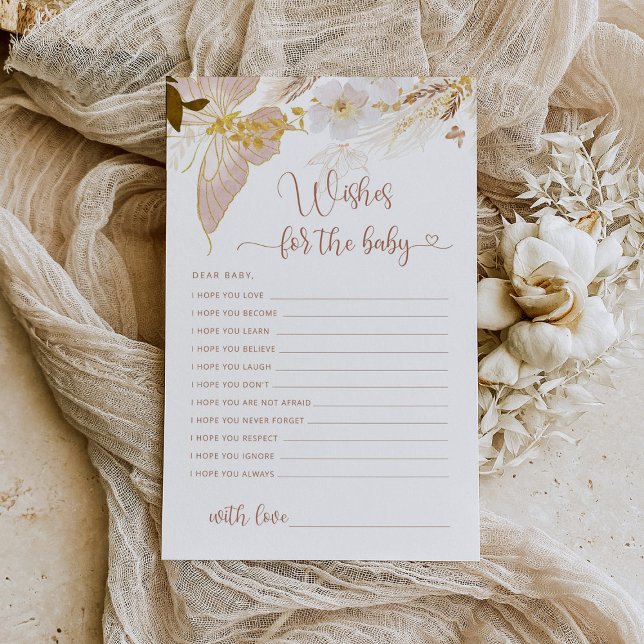 Boho butterfly babydusch önskemål för baby (Skapare uppladdad)