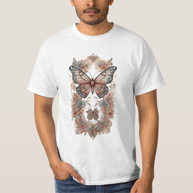 Boho Butterfly Bliss Collection T Shirt (Framsida)