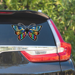 BOHO BUTTERFLY DIE CUT LOOK CAR DECAL STICKER KLISTERMÄRKEN