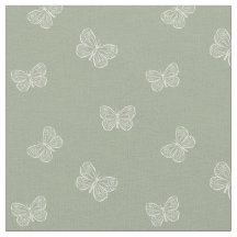 Boho Butterfly Modern Girly Spring Animal Sage