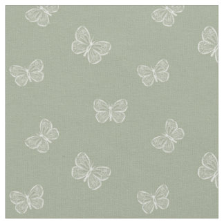 Boho Butterfly Modern Girly Vår Djur Sage Tyg