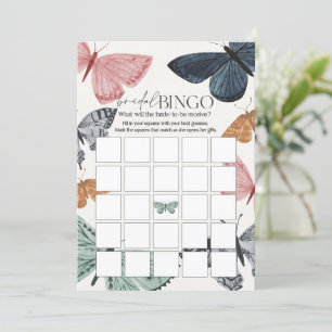 Boho Butterfly Möhippa Games Möhippa Bingo Inbjudningar