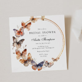 Boho Butterfly Möhippa Inbjudningar