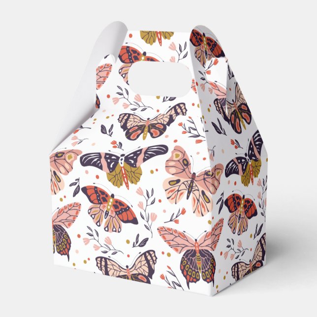 Boho Butterfly Mönster Presentaskar (Framsidan Sidan)