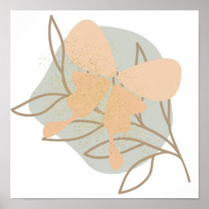 Boho butterfly poster