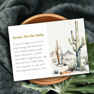 Boho Cacti Desert liggande Bokar för babyskor Tilläggskort