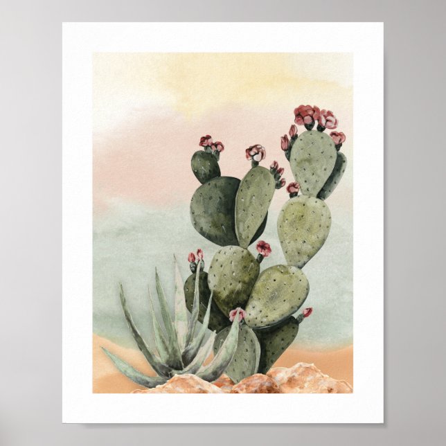Boho Cactus Nursery Poster (Framsidan)