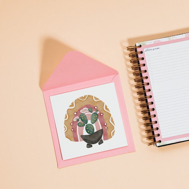 Boho Cactus Rainbow: Vibrant Desert Vibes (Skapare uppladdad)