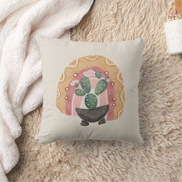 Boho Cactus Rainbow: Vibrant Desert Vibes Kudde
