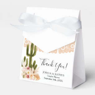 Boho Cactus Rosa Flowers Pampas Grass Party Presentaskar