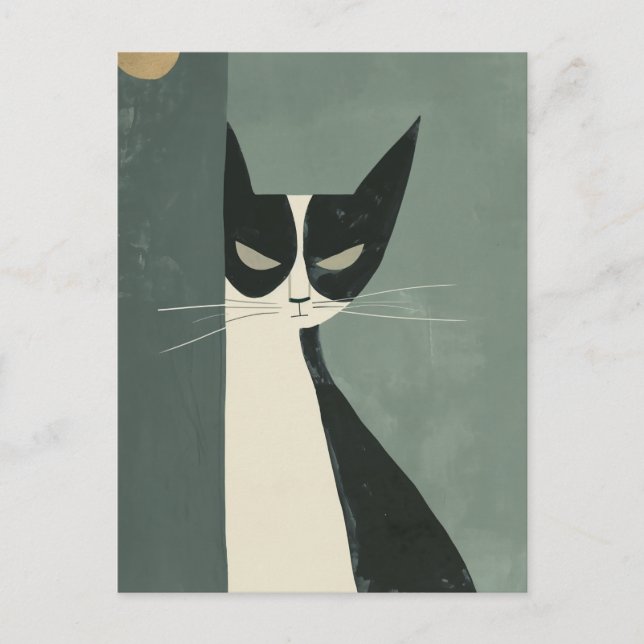 Boho Cat Vykort (Framsida)