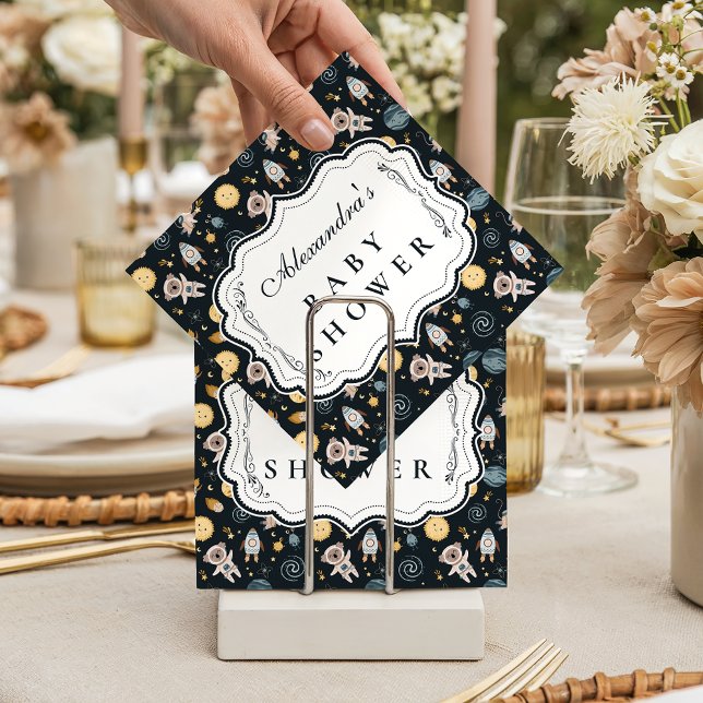 Boho Celestial Animal Baby Shower Pappersservett (Skapare uppladdad)