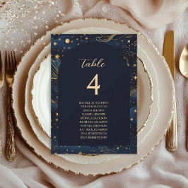 Boho Celestial Bröllop-sätesdiagram