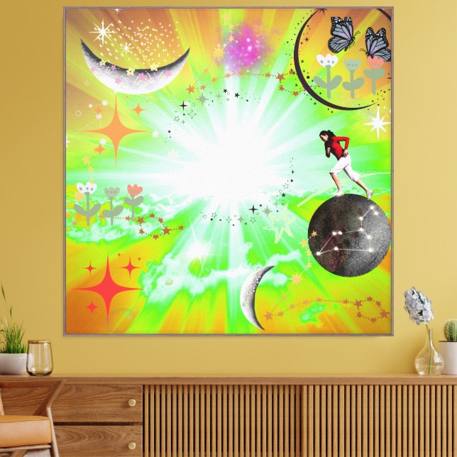 Boho Celestial Canvastryck (Insitu (Vardagsrum))