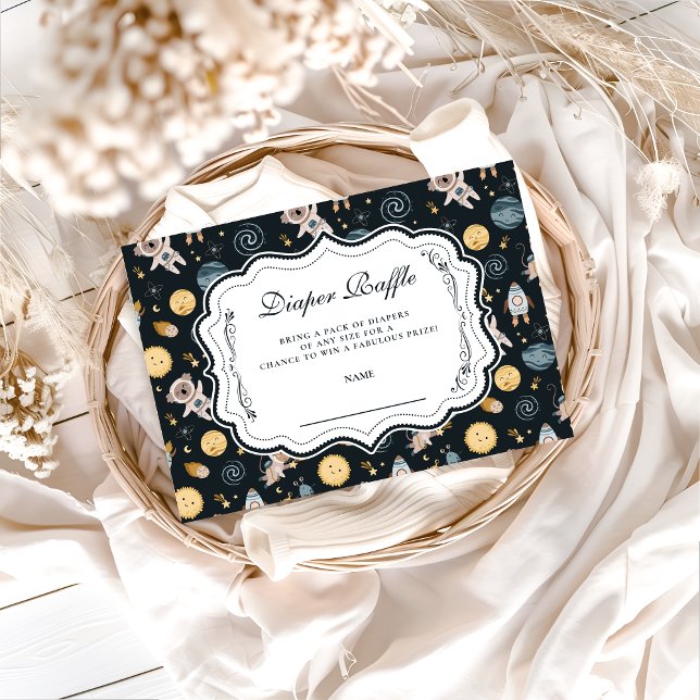 Boho Celestial Djur Baby Shower Blöja Lotteri Tilläggskort (Skapare uppladdad)