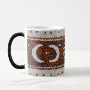 Boho Celestial Fjäderstickad Färgföränderlig Mugg