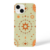 Boho Celestial iphone case | Astrologi sol & Måne