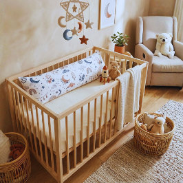 Boho Celestial Kroppskudde | Neutral Måne och Stjä