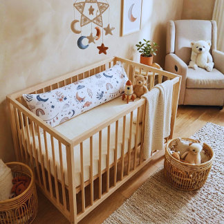 Boho Celestial Kroppskudde | Neutral Måne och Stjä