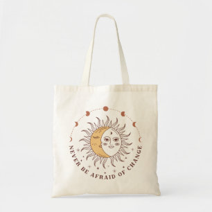 Boho Celestial Sol och Måne Tygkasse