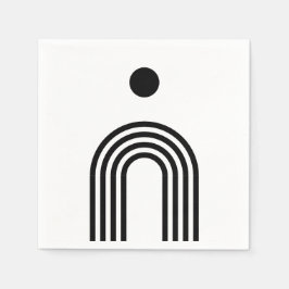 Boho Celestial Sun Pappersservett