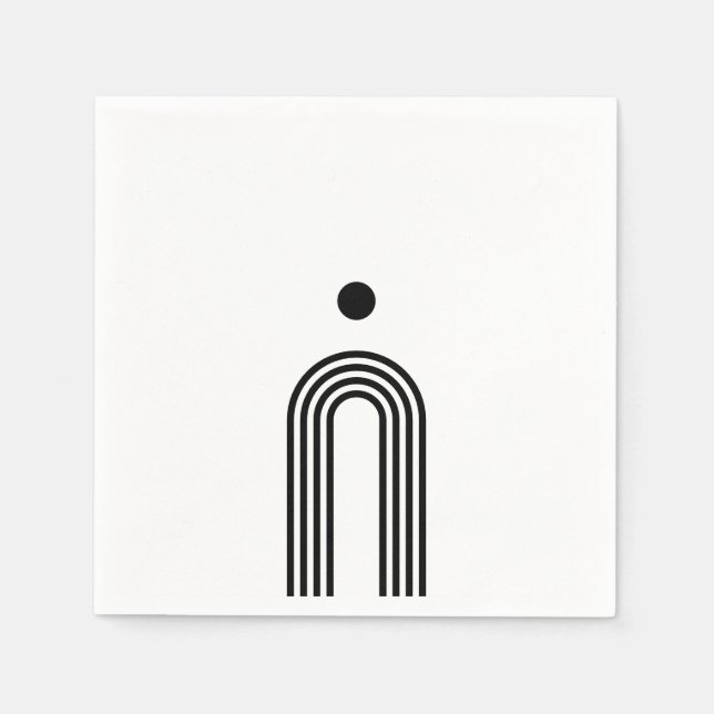 Boho Celestial Sun Pappersservett (Framsidan)