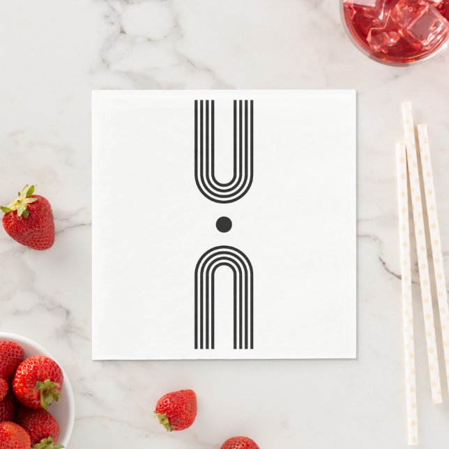 Boho celestial Sun Pappersservett (Insitu)