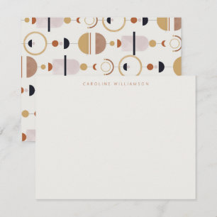 Boho Celestial Terracotta Personlig Stationery Anteckningskort