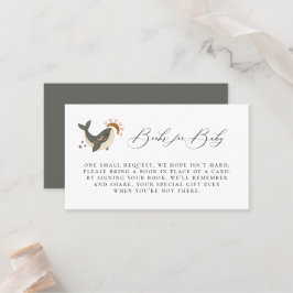 Boho Celestial Whale Bok-visitkort Placeringskort