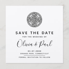 Boho celtic stil Spara Bröllop-kortet för datum Inbjudningar