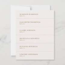 Boho Champagne Bröllop Namn-platskort DIY