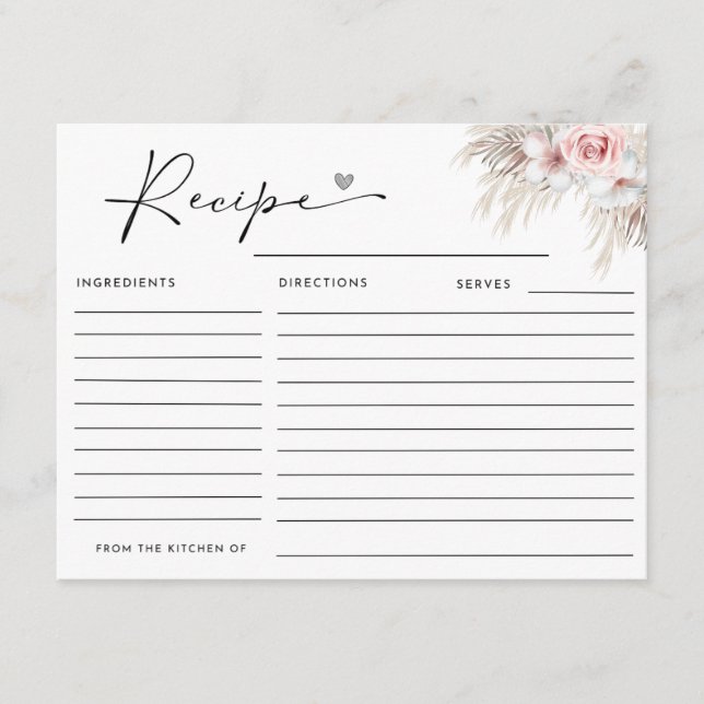 Boho Champagne Glass Pearls&Prosecco-Möhippa Tilläggskort (Framsida)