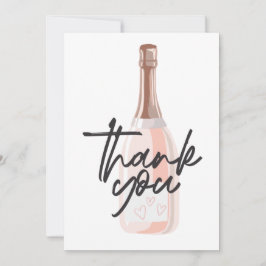 Boho Champagne Tacksamhetskort Tack Kort