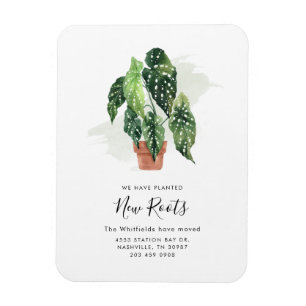 Boho Change of Adress Modern Flytta Announcement Magnet