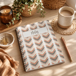 Boho-chevron-föreläsningsbok Anteckningsbok