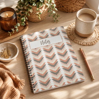 Boho-chevron-föreläsningsbok Anteckningsbok