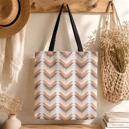 Boho Chevron-handväska Tygkasse