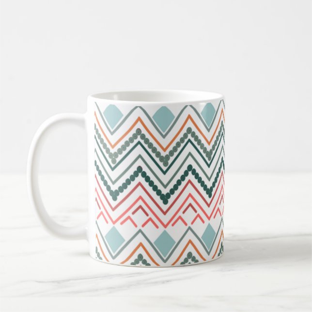 Boho Chevron Kaffemugg (Vänster)