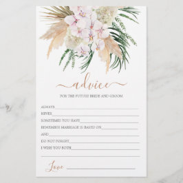 Boho Chic Advice for Bride Card