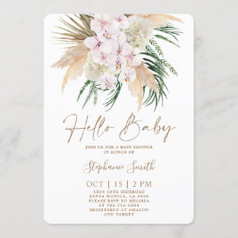 Boho Chic Baby Shower-inbjudan Inbjudningar