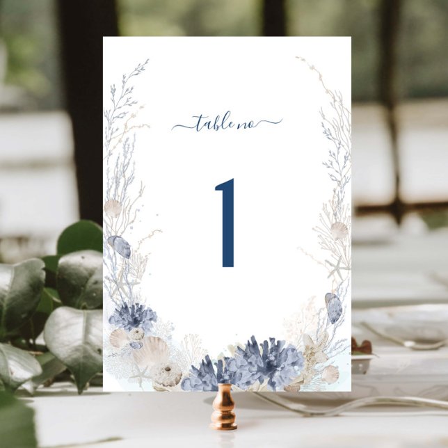 Boho Chic Beach Resort Destination Wedding Bordsnummer (Skapare uppladdad)