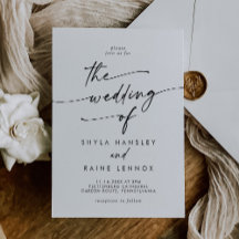 Boho Chic Black and White Bröllop på