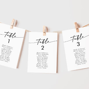 Boho Chic Black and White Hanging Seing Chart Inbjudningar