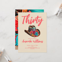 Boho Chic Blommigt 30års födelsedag