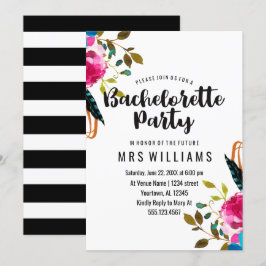 Boho Chic Blommigt Bachelorette-partiets inbjudan