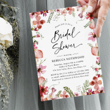 Boho Chic Blommigt Botanical Möhippa Brunch