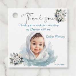 Boho Chic Blommigt Girls Baptism Gåvor Etiketter