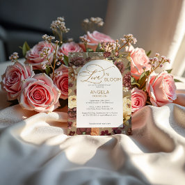 Boho Chic Blommigt Kärlek i Bloom Möhippa Inbjudningar