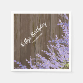 boho chic blommigt, lavender, Cocktail Papper Napk Pappersservett