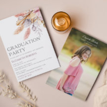 Boho Chic Blommigt Photo Studenten annons